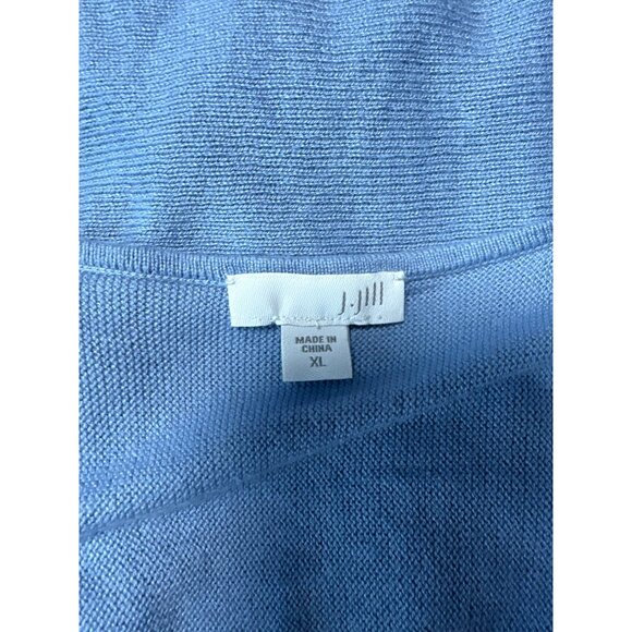 J. Jill Womens Light Blue V-Neck Long Sleeve Lightweight Sweater Tunic Size XL - Picture 5 of 8